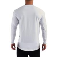 Camiseta De Correr Con Estampado De París Manga Larga Algodón Ajustada Para Hombre Ropa Deportiva De Gimnasio Fitness Musculación - details 8