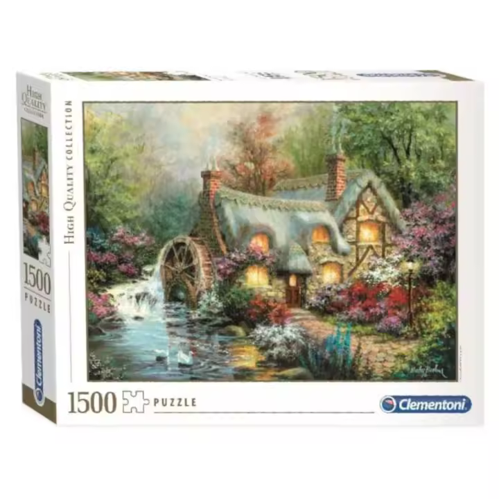 Puzzle 1500 piezas Cabaña Retiro en el Campo Clementoni - 1