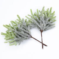 6Pcs Plantas Artificiales Pin Falsas En Vajillas Decoraciones De Navidad Para El Hogar Bodas DIY Regalos Caja De Coronas De Navidad Flores De Plástico - details 1
