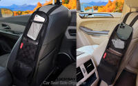 Bolsa De Almacenamiento Para Asiento Del Coche Universal Multigroso Con Porta Teléfonos Y Soporte Para Bebidas Organizador De Espalda De Asiento - details 0