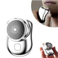 Mini Afeitadora Eléctrica Para Hombres Recargable Impermeable Portátil Trimmer De Cara Cabello Razor Dual Uso Seco Y Húmedo - details 1