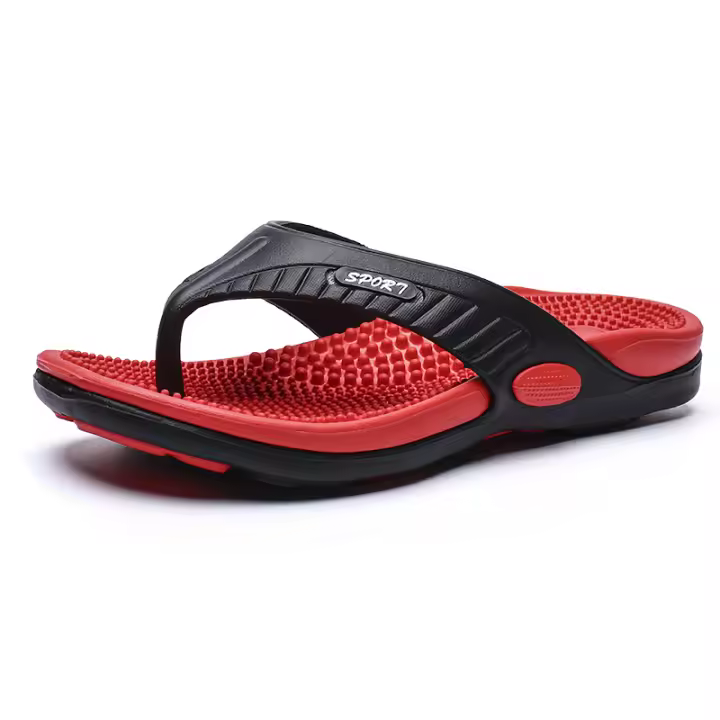 Sandalias De Playa Para Hombre Verano Con Masaje Granulada Cómodas Casual Para Casa Y Baño Zapatillas De EVA Talla Verdadera - 1