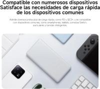 Xiaomi Power Bank 10000mAh 22.5W Lite GL, PowerBank Batería Externa con Carga Rápida Bidireccional de 22.5 W Máx  para iPhone, 3 Puertos de Salida, Segura para Llevar en el Avión, 2x USB-A, 1x USB-C, Color: Blanco - details 2