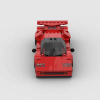 Modelo De Coche De Carreras Roadster Para Niños Bloques De Construcción Pequeños Compatible Con MOC Rompecabezas DIY Regalos De Juguetes - details 4