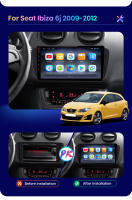 AWESAFE inalámbrico CarPlay Android Auto Radio para Seat Ibiza 6j 2009 2010 2011 2012 2013 coche reproductor multimedia GPS 2 din autoradio volante controles RDS Bluetooth - details 5