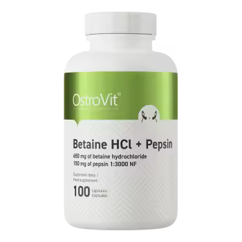 OstroVit Betaine HCl + Pepsin 100 cápsulas - 1