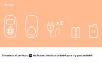 Motorola Nursery AM24 Vigilabebés con Audio, Comunicación Bidireccional, Micrófono de Alta Sensibilidad, Pantalla LCD, Tecnología DECT, Alcance Hasta 300 Metros, Control de Volumen, Alarma de Batería - details 4