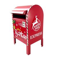 Buzón Americno navideño de Metal Rojo para Decoración de Navidad - Gerimport - details 1