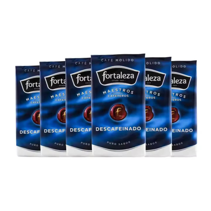 Café molido descafeinado Fortaleza 250 g pack de 6 - 1