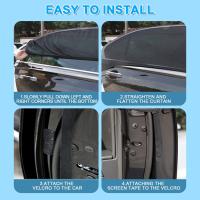 Parasol de Coche para Ventana Lateral Trasera, para Niños y Mascotas, Sombrilla Universal with Protección UV, Compatible con la mayoría de los vehículos, 2 Unidades - details 3