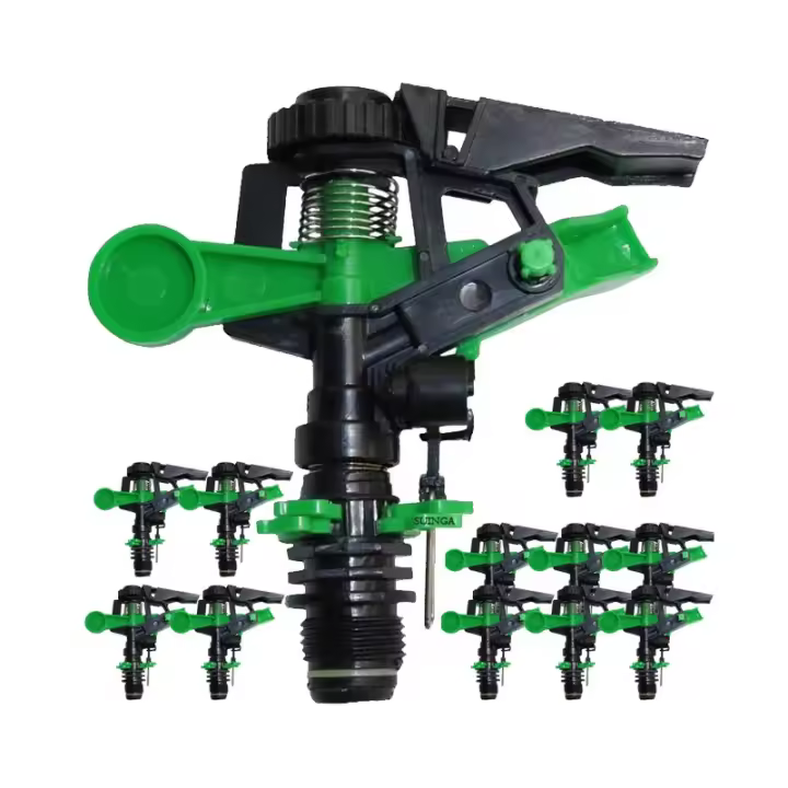 SUINGA Pack 25 Aspersor de Riego Agricola 1/2'' | Aspersores de riego cesped de 6 a 12 m | Aspersor sectorial para Jardin y Agricultura - 1