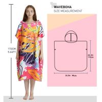 Poncho Toalla Rápida De Secado Microfibra Para Playa Y Natación Robe De Baño Para Adultos Con Capucha Toalla De Natación - details 1