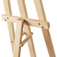 Caballete de Madera para Pintar,Eventos,Bodas de Pino Natural, Altura, Soporte de Lienzos, Cuadros y Fotografías, Regulable y Plegable, Manualidades Niños - details 4