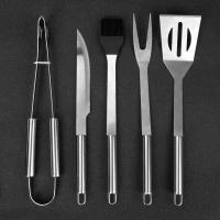 Set de utensilios de barbacoa de aluminio, accesorio profesional de barbacoa, perfecto juego de cubiertos de barbacoa gratis para hombres AD regalo de cumpleaños (5 piezas) - details 2