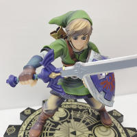 Figura De Acción Anime Zelda Legendaria Skyward Link Con Espada Maestra Adorno De Escritorio Regalo Para Niños Colección De Juguetes Unisex - details 3