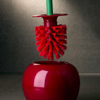 Cepillo De Inodoro En Forma De Cereza Con Soporte Y Base Cepillo Lavatorio Suave Para Limpieza Del Baño Ecológico - details 10