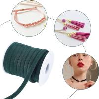 Cordón De Terciopelo Oscuro Verde 8mm 10m Para Collar De Goma Suave Cinta De Terciopelo Con Enrollador Para Manualidades Y Joyería - details 5