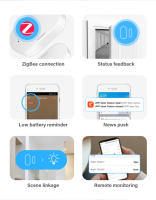 Sensor De Puerta Y Ventana Inteligente ZigBee Tuya Seguridad Doméstica Alarm System Compatible Con Alexa Google Assistant - details 1