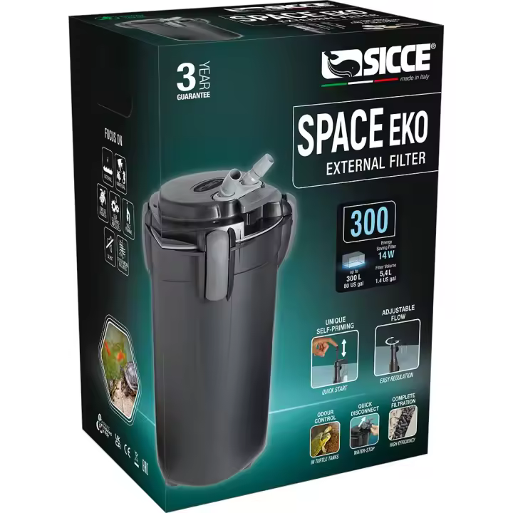 Filtro exterior para acuarios Space Eko+ 300 Sicce - 1