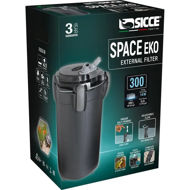 Filtro exterior para acuarios Space Eko+ 300 Sicce - 1