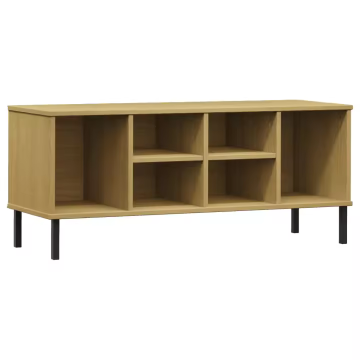 VidaXL Zapatero Mieles 6 compartimentos madera de pino natural 45x106x35 cm - 1