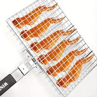 Cesta de Barbacoa Plegable de 1pc para Camping al Aire Libre Cesta de Grill Accesorios para BBQ Ideal para Pescado Camarones Verduras Regalo para Padre Esposo Hombres - details 0