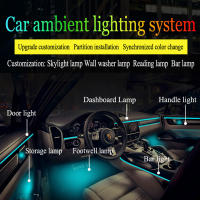 Luz Ambiental De Coche 18 En 1 Con 64 Colores Acrílico 110cm 90cm 75cm 35cm 20cm Control Bluetooth Aplicación RGB Para Interior Del Coche - details 4