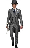 Traje De Boda Moderno Para Hombre Con Chaqueta De Un Botón Traje Completo De 3 Piezas Incluye Chaleco Y Pantalones Para Fiesta Y Prom - details 1