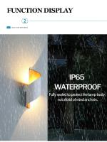 Lámparas De Pared Impermeables Para Exterior Iluminación De Pasillo Terraza Balcón Y Corredor Estilo Nórdico Moderno - details 3
