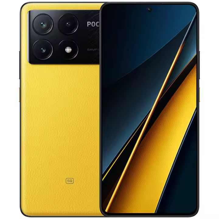 Xiaomi Poco X6 Pro 5G 12GB/512GB Amarillo Libre Pantalla AMOLED de 6.67” 120Hz 1.5K MediaTek Dimensity 8300-Ultra Triple cámara de hasta 64MP 5000mAh - 1