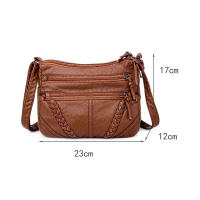 Nueva Llegada Bolso De Hombro Para Mujer En Cuero PU Retro Bolso Mensajero Ligero Bandolera Monedero Bolso De Mano Estilo Fashion - details 11
