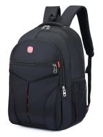 Mochila De Cuero PU Grande Capacidad Color Sólido Y Ligera Para Hombres Y Mujeres Estilo Casual Con Sujeción Por Cierre De Cremallera Sistema De Porte Curva Fisiológica - details 1