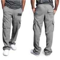 Pantalones Tácticos Casuales Para Hombre Con Múltiples Bolsillos Pantalones De Entrenamiento Sueltos Y Rectos Para Al Aire Libre Estilo Safari De Polyester Y Fleece Cierre Ajustable - details 4