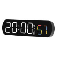 Reloj De Mesa Digital Con Control De Voz Alarma Dual Temporizador Modo Nocturno 12/24H LED Reloj De Pared Para El Despacho - details 11
