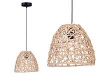 MIRAMAX-Lámpara de techo Ratán Natural Cono Lámparas colgantes de cuerda para isla de cocina,sala de estar,cafetería, bar,25 x 25 x 21 cm. - details 2