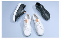 Zapatos De Cuero Genuino Para Hombre Moda Casual Suela Suave Para Caminar Formal Negocios Oficina Tenis Clásicos Casuales Transpirables Con Cordones - details 1
