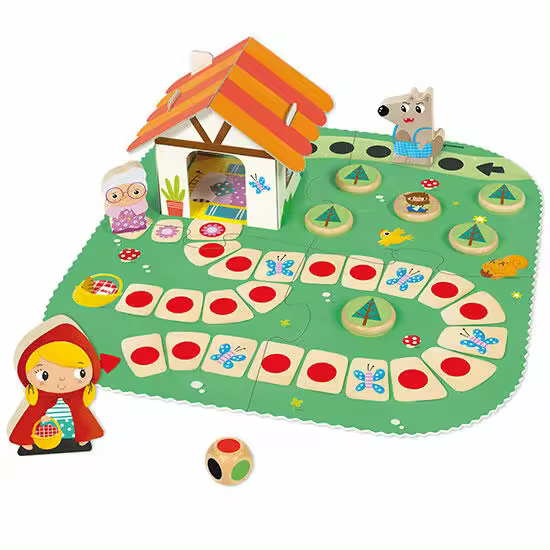 La caperucita roja: Juego Cooperativo para niños a partir de 2 años. (1 a 4 jugadores) - 1