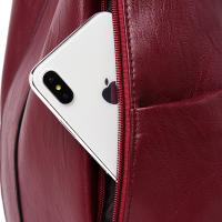 Mochila De Cuero antirrobo para mujer, bolso de de de hombro vintage, mochila viaje alta capacidad, - details 26
