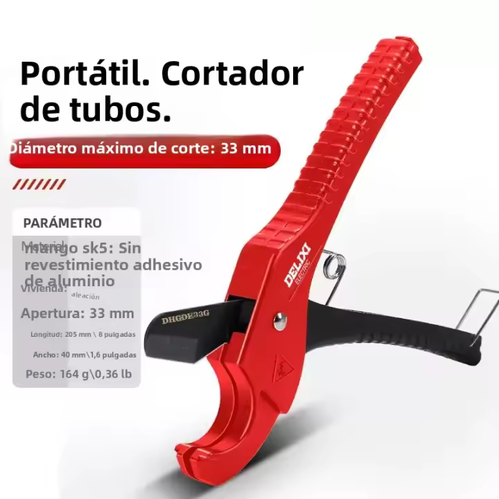 Tijeras Eléctricas Universales Para Tubos PPR Y PVC DELIXI Herramienta Manual De Corte Duradero Para Reparación De Motocicletas - 1
