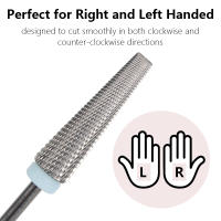 Broca De Uñas 5-en-1 24mm Super Larga Taperada De Carburo Para Taladro Eléctrico Accesorios De Manicura Corte De Cutícula Y Moldeado - details 5