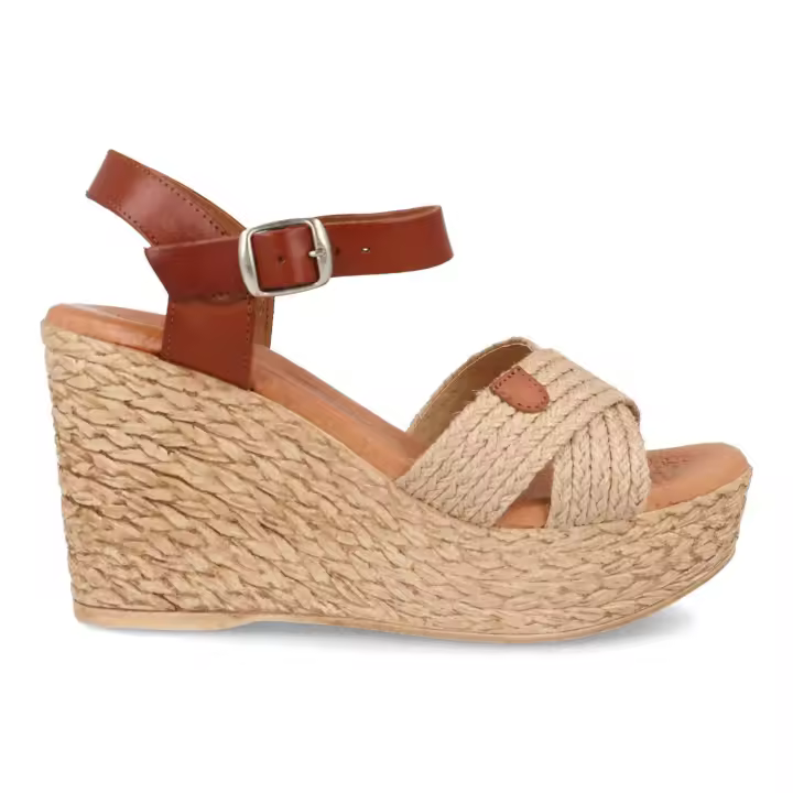 Sandalias de piel para mujer modelo Bda RA26 Yute con Hebilla made in Spain by Bda Shoes - 1