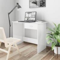 vidaXL Escritorio de aglomerado color 100x50x76 cm en color Roble Sonoma/Roble ahumado/Negro y más | estructura resistente ideal para salón dormitorio o estudio - details 3