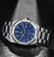 Reloj De Hombre SAPPHERO Oro Rosa Lujo Acero Inoxidable Resistente Al Agua Moda Deportiva Calendario Luminoso Regalo Elegante - details 22