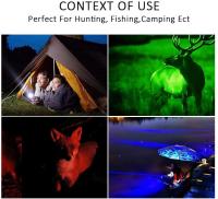 Linterna LED De 4 Colores Zoom Luz Blanca/Roja/Azul Verde Para Pesca Camping Caza Fotografía Selfie Senderismo Luz Exterior Resistente Al Agua 600 Lumen - details 13