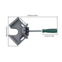 Pinza De Ángulo Recto Con Solapa Única 90 Grados Ajustable Para Carpintería Marco De Pintura Soldadura De Metal - details 8