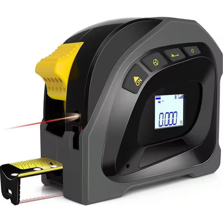 Telémetro láser, con Pantalla LCD retroiluminada, Métrica, Telémetro Láser 40m, 5M - 1