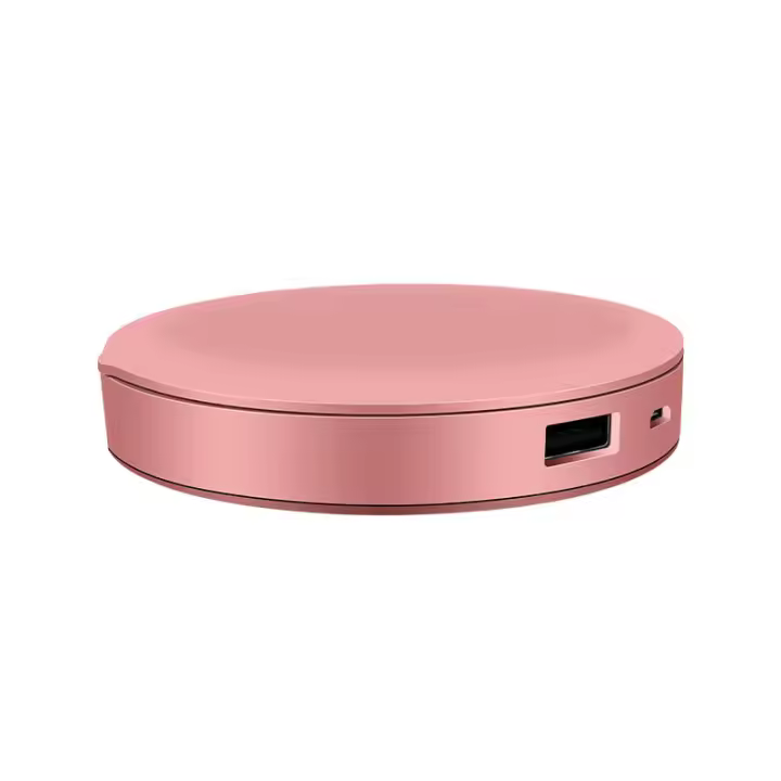 Espejo De Maquillaje Portátil Con Luces LED Y Batería De 3000mAh Espejo De Belleza Mini De Monedero Con Powerbank - 1