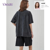 Camiseta Oversize Acida Con Estampado Para Hombres Y Mujeres 100% Algodón Casual Diario Camiseta De Cuello Redondo Para Verano - details 3