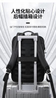 Mochila de cuero genuino para hombre, mochila de negocios para computadora, mochila de viaje de ocio de gran capacidad para estudiantes universitarios, estudiantes de secundaria y preparatoria. - details 16