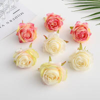 10Pcs Rosas De Seda Artificiales Para Decoración De Casamiento Y Navidad Flores De Terciopelo Para Artesanía Scrapbooking Y Manualidades - details 6